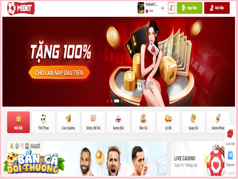 Khuyến mãi bắn cá đổi thưởng Mitbet Mibet - Thương hiệu cá cược trực tuyến có tên tuổi tại Châu Á