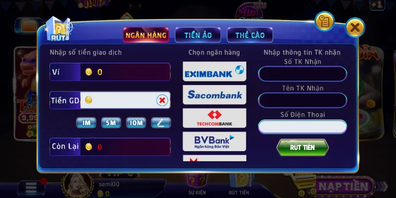 Cổng Game Rikvip - Thiên Đường Bắn Cá Siêu Lợi Nhuận Rút tiền siêu đơn giản tại cổng game